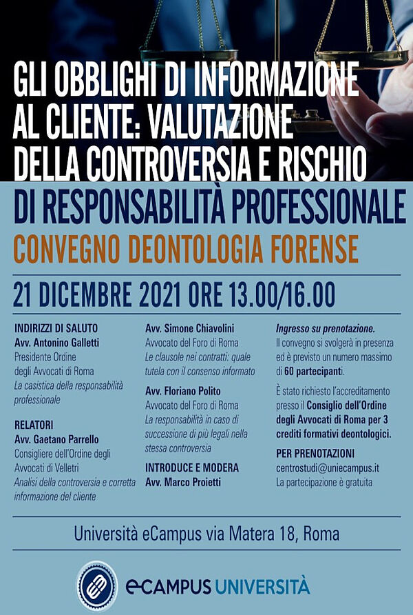 Gli obblighi di informazione al cliente