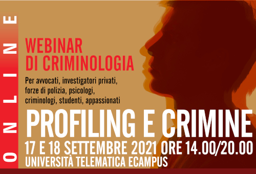 webinar di criminologia profiling e crimine