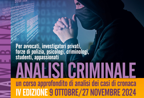 Analisi criminale IV edizione