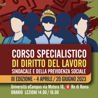 Corso specialistico di diritto del lavoro sindacale e della previdenza sociale III edizione