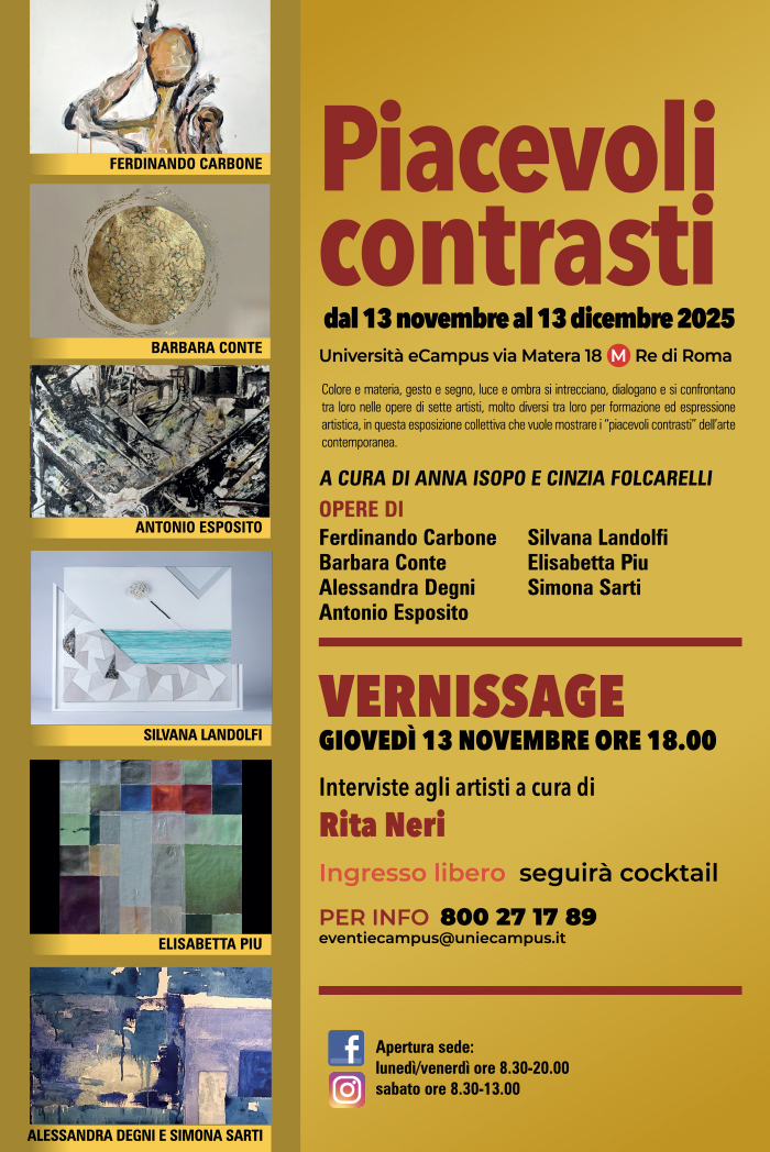 Piacevoli contrasti, vernissage
