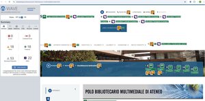 validazione Wave pagina Polo Bibliotecario Multimediale di Ateneo
